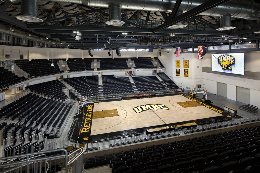 University of Maryland Baltimore County Retrievers basketball arena