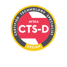 AVIXA CTS-D Certified Technician Specialist certification logo badge