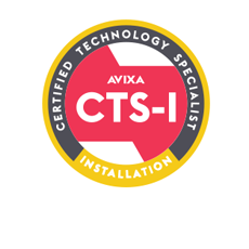 AVIXA CTS-I Certified Technician Specialist certification logo badge