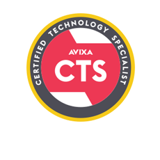 AVIXA CTS Certified Technician Specialist certification logo badge