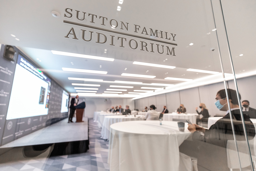 Auditorium room for press conferencing at The Ronald Reagan Institute