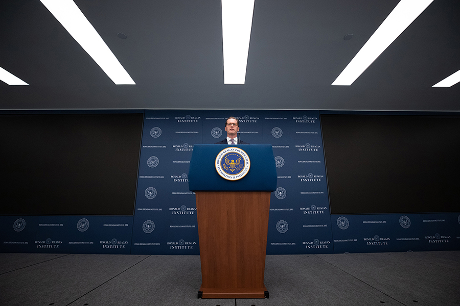 Press conference at of The Ronald Reagan Institute